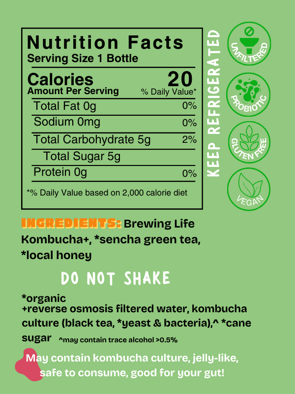Green Tea & Honey Jun